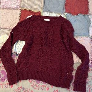 Pins & Needles Maroon Crew Neck Sweater